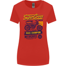 Supercross MotoX Dirt Bike Motocross Womens Wider Cut T-Shirt Red