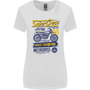 Supercross MotoX Dirt Bike Motocross Womens Wider Cut T-Shirt White