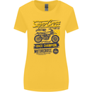 Supercross MotoX Dirt Bike Motocross Womens Wider Cut T-Shirt Yellow