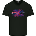 Superhero Creation Funny Religious Parody Mens V-Neck Cotton T-Shirt Black