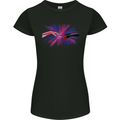 Superhero Creation Funny Religious Parody Womens Petite Cut T-Shirt Black