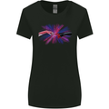 Superhero Creation Funny Religious Parody Womens Wider Cut T-Shirt Black