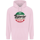 Superior Gasoline Biker Motorcycle Motorbike Mens 80% Cotton Hoodie Light Pink