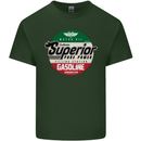 Superior Gasoline Biker Motorcycle Motorbike Mens Cotton T-Shirt Tee Top Forest Green