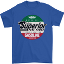 Superior Gasoline Biker Motorcycle Motorbike Mens T-Shirt 100% Cotton Royal Blue