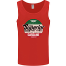 Superior Gasoline Biker Motorcycle Motorbike Mens Vest Tank Top Red