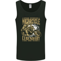 Superior Performance Motorcycle Motorbike Biker Mens Vest Tank Top Black