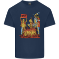 Support Your Local Witch Halloween Satire Kids T-Shirt Childrens Navy Blue