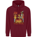 Support Your Local Witch Halloween Satire Mens 80% Cotton Hoodie Maroon