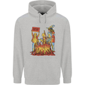 Support Your Local Witch Halloween Satire Mens 80% Cotton Hoodie Sports Grey