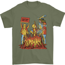 Support Your Local Witch Halloween Satire Mens T-Shirt 100% Cotton Military Green