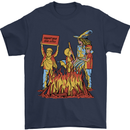 Support Your Local Witch Halloween Satire Mens T-Shirt 100% Cotton Navy Blue
