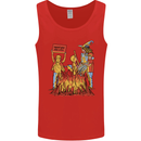 Support Your Local Witch Halloween Satire Mens Vest Tank Top Red