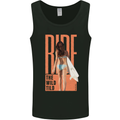Surfing Ride the Wild Tild Surfer Mens Vest Tank Top Black