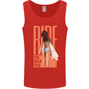 Surfing Ride the Wild Tild Surfer Mens Vest Tank Top Red