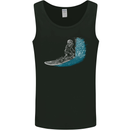 Surfing Skeleton Surf Skull Mens Vest Tank Top Black