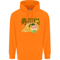 Sushi Cat Childrens Kids Hoodie Orange