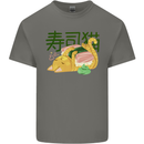 Sushi Cat Kids T-Shirt Childrens Charcoal