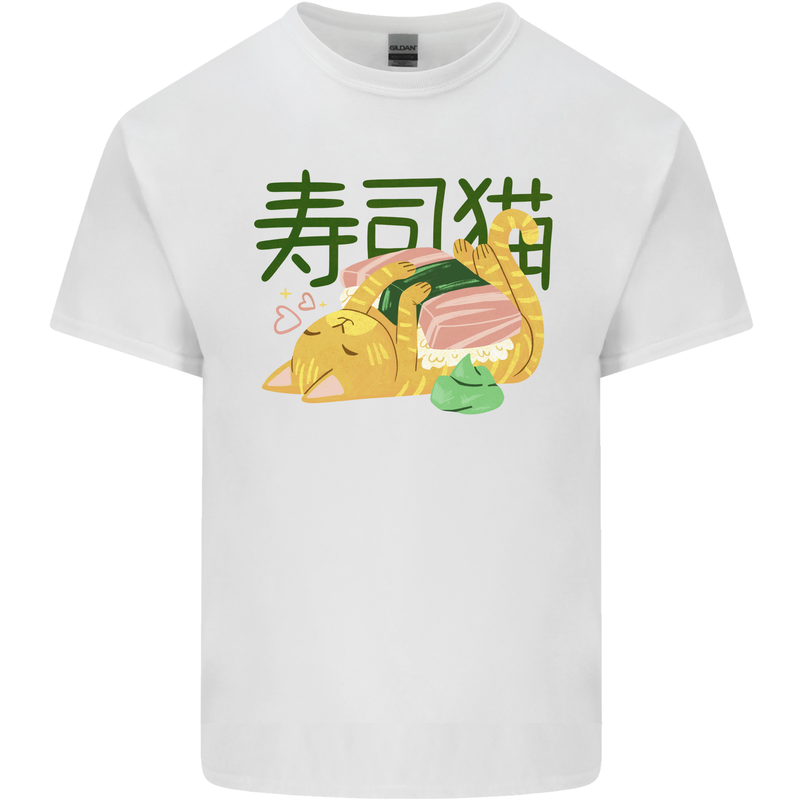 Sushi Cat Kids T-Shirt Childrens White