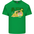 Sushi Cat Mens Cotton T-Shirt Tee Top Irish Green