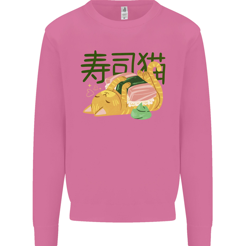 Sushi Cat Mens Sweatshirt Jumper Azalea