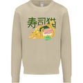 Sushi Cat Mens Sweatshirt Jumper Sand