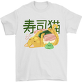 Sushi Cat Mens T-Shirt 100% Cotton White