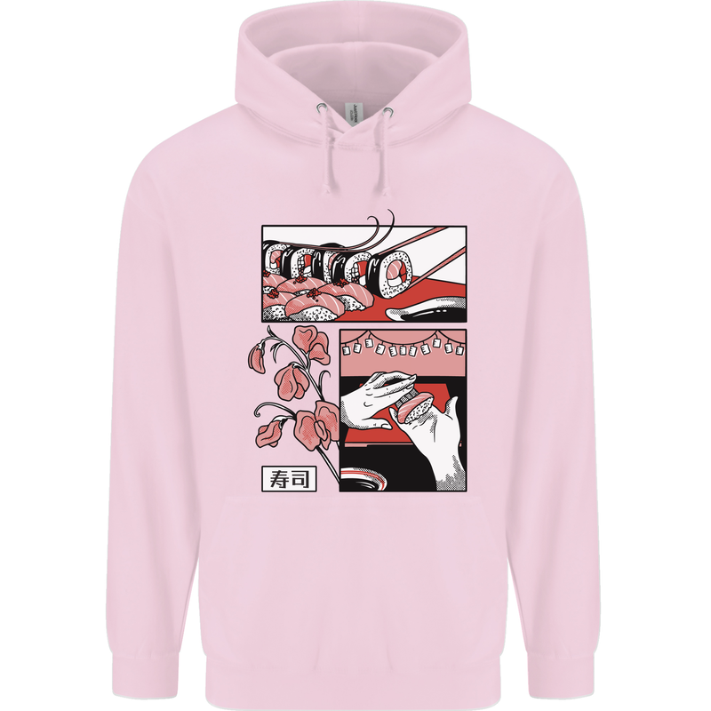 Sushi Childrens Kids Hoodie Light Pink