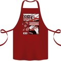 Sushi Cotton Apron 100% Organic Maroon