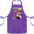 Sushi Cotton Apron 100% Organic Purple