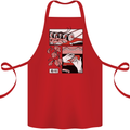 Sushi Cotton Apron 100% Organic Red