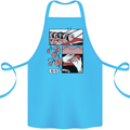 Sushi Cotton Apron 100% Organic Turquoise