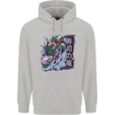 Sushi Dragon Childrens Kids Hoodie Sports Grey