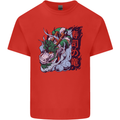 Sushi Dragon Kids T-Shirt Childrens Red