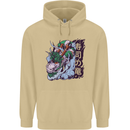 Sushi Dragon Mens 80% Cotton Hoodie Sand