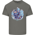 Sushi Dragon Mens Cotton T-Shirt Tee Top Charcoal