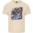Sushi Dragon Mens Cotton T-Shirt Tee Top Natural