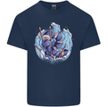 Sushi Dragon Mens Cotton T-Shirt Tee Top Navy Blue