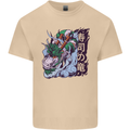 Sushi Dragon Mens Cotton T-Shirt Tee Top Sand