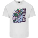 Sushi Dragon Mens Cotton T-Shirt Tee Top White