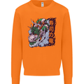 Sushi Dragon Mens Sweatshirt Jumper Orange