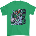 Sushi Dragon Mens T-Shirt 100% Cotton Irish Green