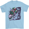 Sushi Dragon Mens T-Shirt 100% Cotton Light Blue