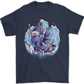 Sushi Dragon Mens T-Shirt 100% Cotton Navy Blue