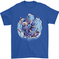 Sushi Dragon Mens T-Shirt 100% Cotton Royal Blue