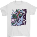 Sushi Dragon Mens T-Shirt 100% Cotton White