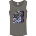 Sushi Dragon Mens Vest Tank Top Charcoal