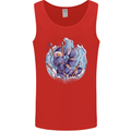 Sushi Dragon Mens Vest Tank Top Red