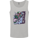 Sushi Dragon Mens Vest Tank Top Sports Grey