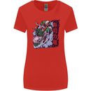 Sushi Dragon Womens Wider Cut T-Shirt Red